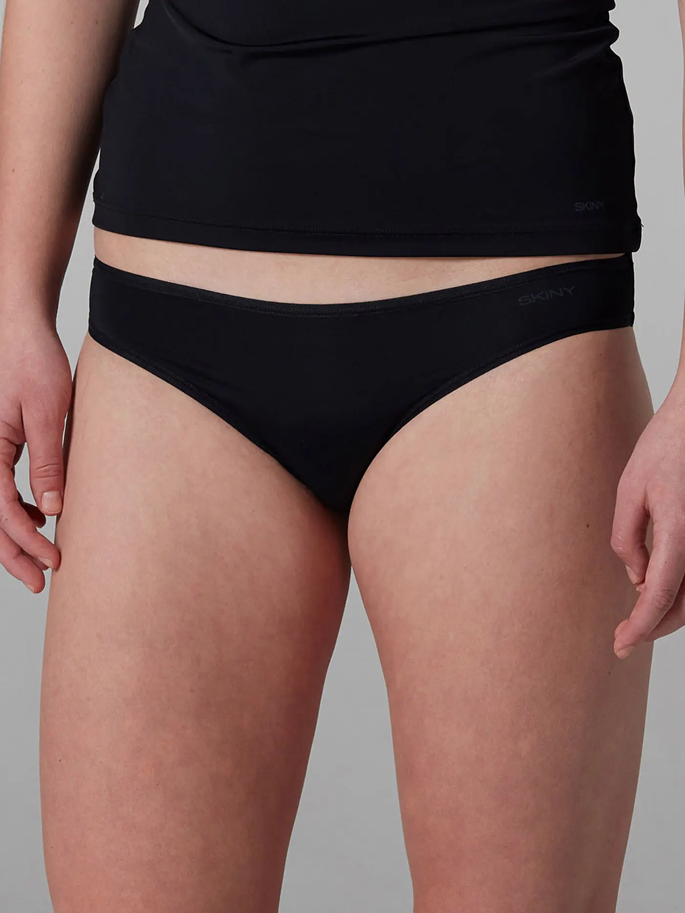 SKINY | Rio-Slip 2-er Pkg. "Micro Lovers" (Beige) | schwarz